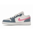 thumbnail image 2 of Jordan Kid's 1 Low SE Denim Sequin Basketball Shoes, from StockX, 2 of 5