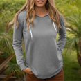 thumbnail image 2 of Hoodies for Women Fall 2026 Tops Long Sleeve Lightweight Pullover Sweatshirts Fashion V Neck Drawstring Shirts, 2 of 4