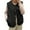 Black, variant on Gaexia Vest for Women Trendy,Women Shearling Vest Stand Collar Sleeveless Jacket Warm Outerwear for Autumn Winter Season