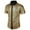 Yellow, variant on Pisexur Mens Shirts Sparkle Sequin Party Shirts Casual Button Down Short Sleeve Disco Tops Fashion Shiny Turndown Collar 70s Outfit Shirts
