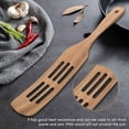 thumbnail image 4 of 5pcs Wooden Spatula Set Wood Spoons For Cooking, Spurtles Wood Kitchen Natural Teak Utensils, 4 of 5