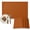 Burnt Orange, variant on Burnt Orange Placemats Set of 2, Country Modern Farmhouse Solid Fall Orange Washable Wipeable Table Mats for Dining Tables, Indoor Outdoor Kitchen Place Mats for Holiday Party Table Decor