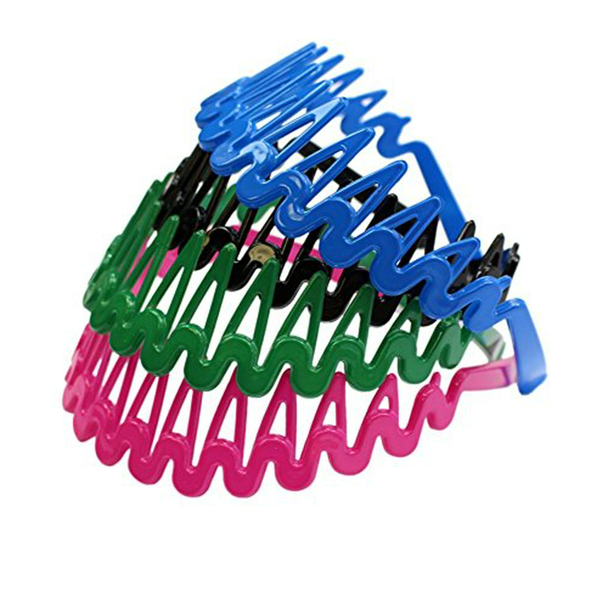 Plastic Headband With Teeth 12 Hard Headbands Bright Color Headbands By Coveryourhair Walmart Canada