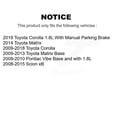 thumbnail image 2 of CMX Front Rear Ceramic Brake Pads Kit for Car Toyota Corolla Matrix Pontiac Vibe Scion xB KCX-100432, 2 of 9