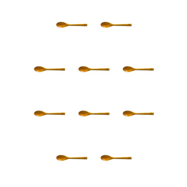 Matsuzay Cucharas de duraderas y resistentes al óxido para cocinar Cucharas de cocina de humanizadas ligeras marrón claro 30CM marrón claro 30 CENTIMETROS 10Conjunto