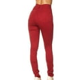 thumbnail image 3 of jeans Longs Unis pour Femmes, Taille Haute, Denim Classique, 3 of 5