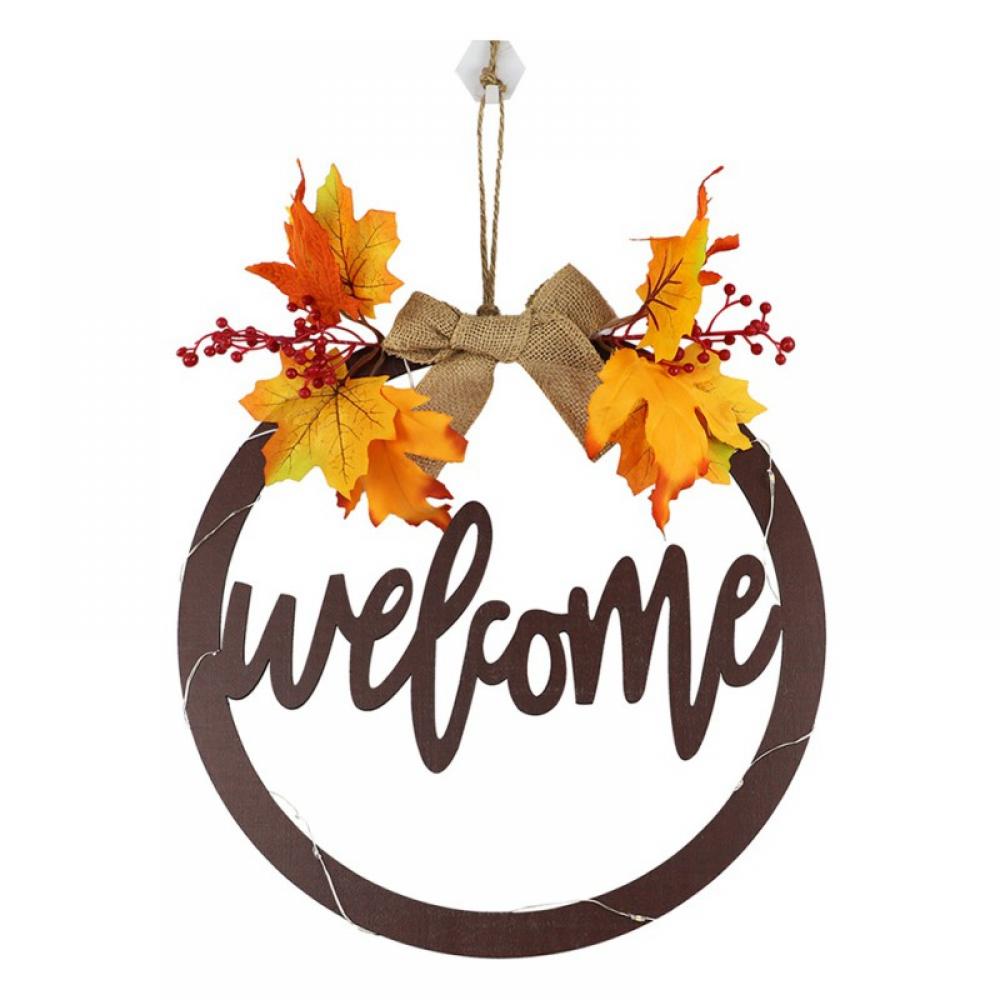 Fall Sign Front Door Wall Window Hanging Signs Hollow Carved