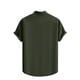 thumbnail image 4 of pstuiky camisetas de manga corta para hombre, Blusa de manga corta con cuello redondo y empalme irregular para hombre ropa de hombre l, 4 of 4