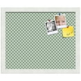 thumbnail image 2 of PinPix 16x13 Custom Cork Bulletin Board Nile Green Diamond Poster Board Has a Fabric Style Canvas Finish, Framed in Nile Green Diamond, by ArtToFrames (PinPix-380), 2 of 6