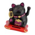 thumbnail image 2 of Uadme Eco-Friendly Lucky Waving Cat, Solar Powered Cute Fortune Cat Good Luck Wealth Welcoming Cats Toy with Waving Arm Home Display Car Decor(black), 2 of 8