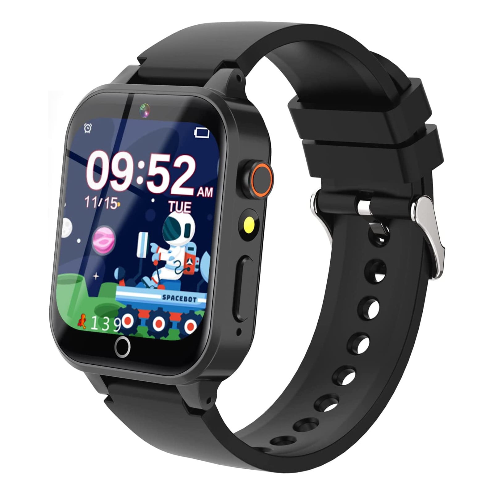 Hwkond Smart Watch For Kids, Smart Watches Boys Girls Children's Smart Watch 26 Game Pedometers Music Video Music Smart Watch(Black)