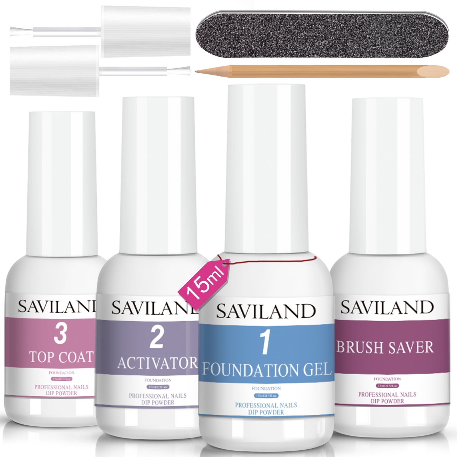 Saviland Dip Powder Liquid Set Dip Powder Nail Kit With Dip Powder