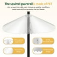 thumbnail image 3 of Threns 2 Pcs Transparent Squirrel Baffle with Serrated Edge Pole Mount Bird Feeder Squirrel Guard Effective Bird Feeder Baffle for Outside Bird Feeder Pole, 3 of 11