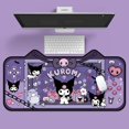 thumbnail image 2 of Miniso Sanrios Kuromi alfombrilla de ratón de Anime de gran tamaño, almohadilla de teclado de juego de e-sports de dibujos animados, almohadilla de escritorio Kawaii, decoración de escritorio, 2 of 5
