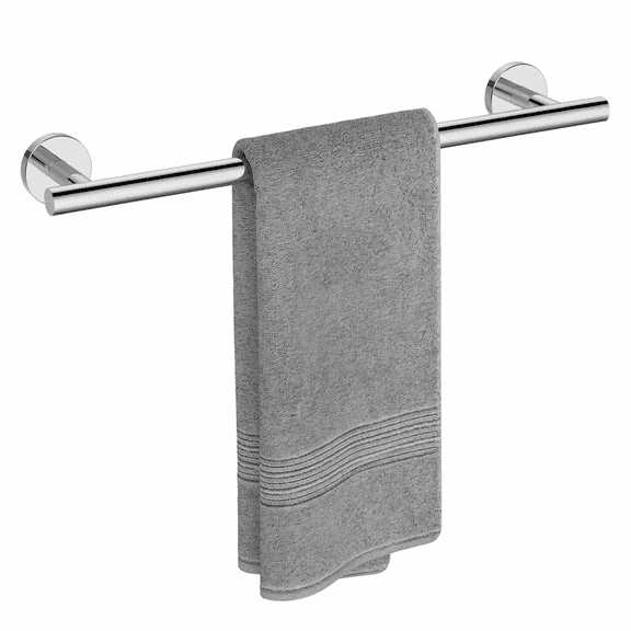 Polished Chrome Stainless Steel Bathroom Towel Bar, 20- inch