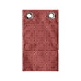 thumbnail image 1 of Ethnic Hanging Pocket Organizer, Diagonal Geometry of Funky Oriental Moroccan Mosaic Style Stars Monochrome, Printed Polyester Storage Bag with Pockets, 9" x 16", Vermilion and White, 1 of 2