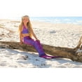 thumbnail image 3 of Sun Tail Mermaid Swim Set; Bali Blush Mermaid Tail + Purple Monofin for Swimming; size - Child Medium, 3 of 7