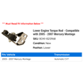 thumbnail image 2 of Lower Engine Torque Rod - Compatible with 2005 - 2007 Mercury Montego 2006, 2 of 2