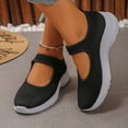 thumbnail image 5 of Miluxas Womens Mesh Breathable Casual Mary Jane Sneakers, Flat Ballet Shoes Women Lightweight and Comfortable Non-Slip Walking Tennis Shoes Black 7.5(40), 5 of 9