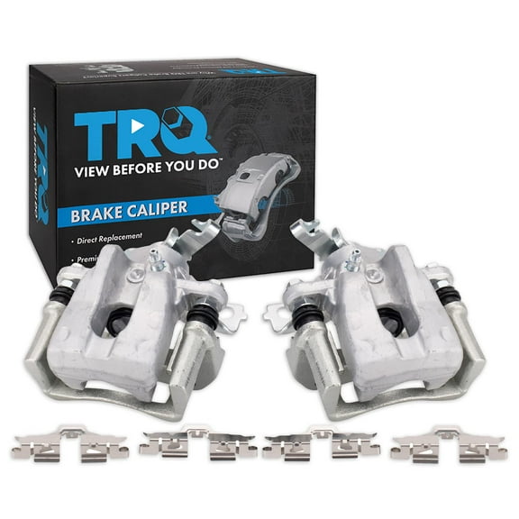 TRQ Rear Brake Caliper Set Compatible with 2009-2010 Pontiac Vibe 2009-2013 Toyota Matrix