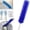 Blue bendable cleaning brush, variant on Bendable Microfiber Head,Reusable Dust Remover, 15.7in Bendable Microfiber Fan Cleaning Brush, Washable Fan Cleaner Brush for Electric Fans Air Conditioning, Home Car Vents, Curtain,Gray