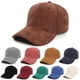 thumbnail image 2 of Gorra de béisbol de pana, clásica, ajustable, suave y lisa, color café, 1 unidad., 2 of 5