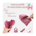 thumbnail image 3 of Juego De Cubiertos Alimentación Platos De Silicona Para Bebé Rosa cangrejo, 3 of 4