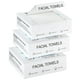 thumbnail image 1 of Toallas faciales desechables de 12.0 in? 12.0 in, toallas faciales extra grandes, toallas faciales ultra suaves para pieles sensibles, toallitas secas, toalla facial gruesa para viajes, 20 unidades (p, 1 of 1
