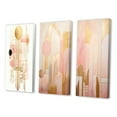 thumbnail image 3 of Designart "Retro Pink Circular Boho Chic Geometrics IV" Modern Geometric Wall Art Set Of 3 - Pink Abstract Gallery Wall Set For Home Decor, 3 of 6