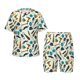 thumbnail image 1 of Fotbe Fathers day Pijama Estampada de 2 Piezas para Niños – Ropa de Dormir de Manga Corta Cómoda para Niños y Niñas, Camiseta y Shorts de Algodón-X-Large, 1 of 6