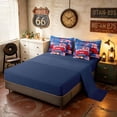 thumbnail image 5 of Manfei Festive USA 250th Anniversary Full Size Bedding Sets, Patriotic Theme Full Size Bed in a Bag, Blue Red, Navy Reversible 7 Pieces, 5 of 6