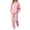 Pink, variant on Unir Daily Wear Lined Hoodie Two Piece Set, Resistant Polyester Sweatshirt & Wide Leg Pants Anti-Pilling Casual Tracksuit S-XXXL True To Size