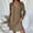 Multicolor, variant on Women Long Sleeve V Neck Ruffle Leopard Print Mini Dress Casual Loose Shift Tunic Dresses Fashion Elegant Boho Leopard Dress