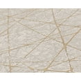thumbnail image 3 of Concord Wallcoverings Modern Textured Wallpaper Graphics, Vinyl Accent Wall, Cream, Gold, Grey, Metallic, 21 in x 33 Ft (57 sq. ft), 391773, 3 of 5