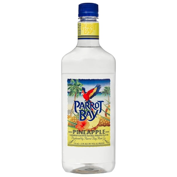 Parrot Bay Pineapple Rum, 750ml Plastic Bottle