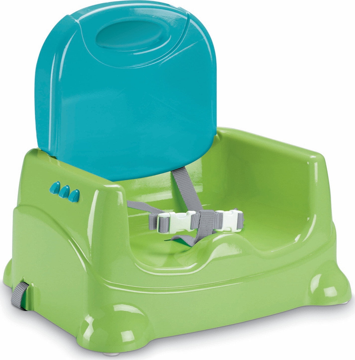 Fisher Price Healthy Care Deluxe Booster Seat Portable Infant Toddler Dining Chair with Removable Eating Tray Blue Walmart