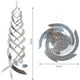 thumbnail image 3 of Paquete de 6 reflectores en espiral de Mylar plateados, repelentes de pájaros colgantes, decoración de jardín para asustar pájaros, como pájaros carpinteros, palomas y gansos, paquete de 6 TUNC Sencillez, 3 of 5