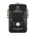 thumbnail image 3 of axGear 2 Port USB 2.0 KVM Switch W 2 Cable for Mouse Keyboard Monitor LCD LED Sharing, 3 of 7