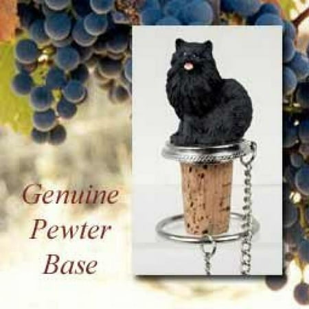 UPC 752352360072 product image for Pomeranian Black Wine Bottle Stopper DTB03B | upcitemdb.com