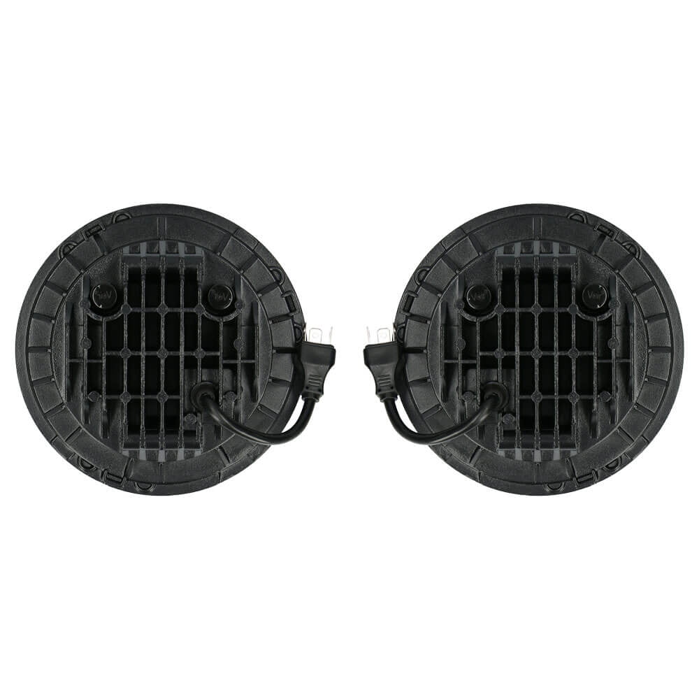 Metra Jeep - Headlight - 7" Light - Black, LED Headlight Replacements (JP-701B)