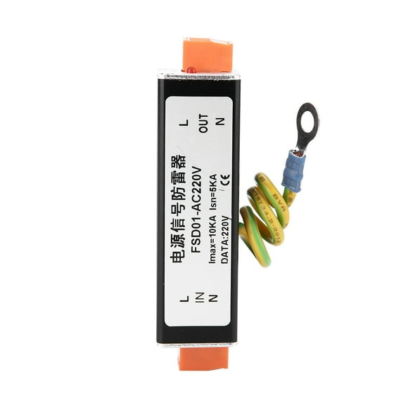 Surge Protectiondevice,AC220V Power Surge Protector Arrester Power Surge Protector Extended Durability