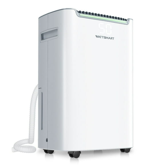Dehumidifier 50 Pint 2,500 Sq. Ft 24-Timer Low Noise for Home Basement White