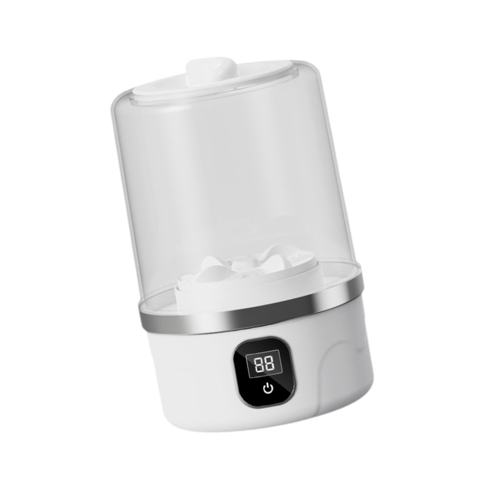 CarpNettore Mini Washing Machine Underwear Bras Socks Washer Rechargeable Laundry Appliances White