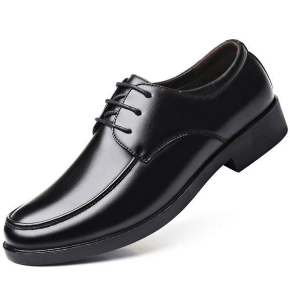 Mens Dress Shoes, Black Oxford Dress Shoes for Men Classic Lace-ups for Work and Formal Dressing