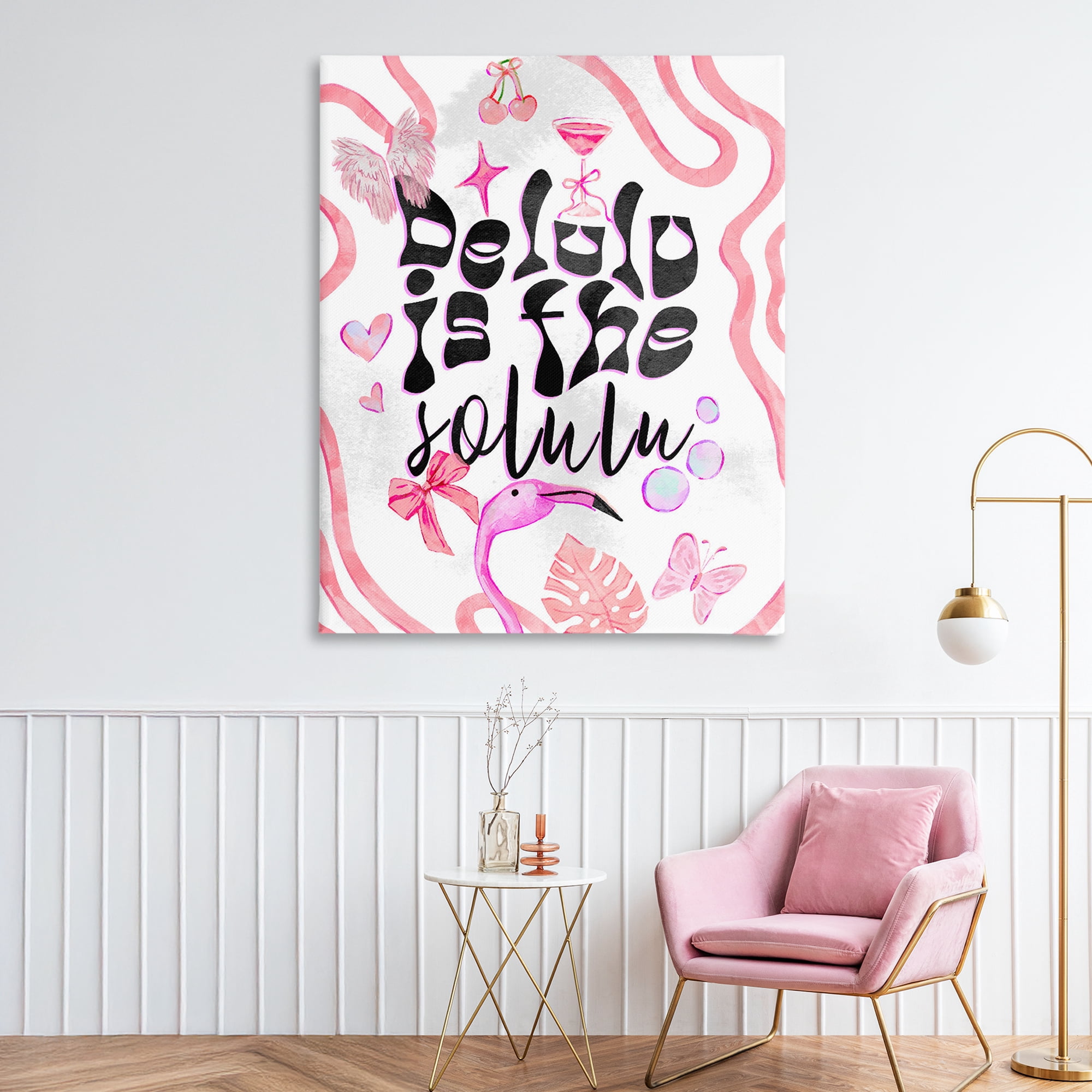Stupell Industries Delulu Is The Solulu Canvas Wall Art, design by Ziwei Li