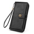 thumbnail image 2 of Coin Pouch, Oil Wax PU Leather Women's Coin Purses with Handbag Rope for Travelling, 2 of 8