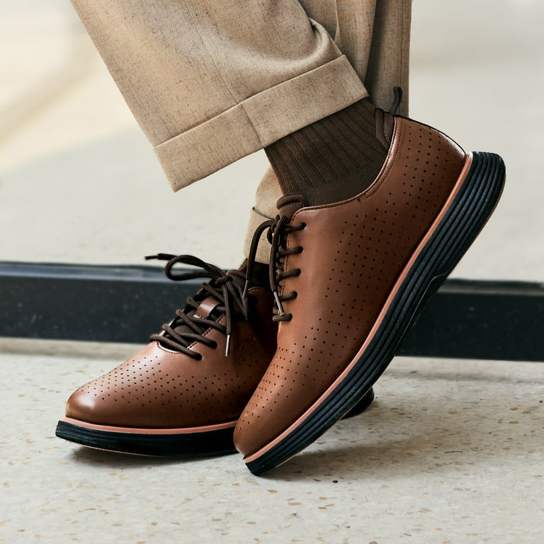 brown dress sneakers men Men Dark brown nappa calfskin Dress sneaker main image 1