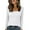 Tops-285White, variant on LEKWK Lace Blouses for Women Slim Fit Scoop Neck Long Sleeve Tops Floral Lace Blouses Mixed Media Texture Elegant Date Night outfits