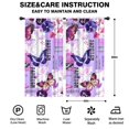 thumbnail image 2 of Blackout Kids Curtains,Purple Butterfly Flower Text Pattern Childrens Insulated Curtains Set Of 2,Bedroom Essentials,Toddler Room Decor 42"x84", 2 of 5