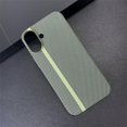 thumbnail image 1 of Carbon Fiber Texture Double Color Phone Case For iPhone 16 15 14 Plus 13 12 11 Pro Max Matte Ultra Thin Shockproof Cover Funda Track Yellow For iPhone 14 Plus, 1 of 6